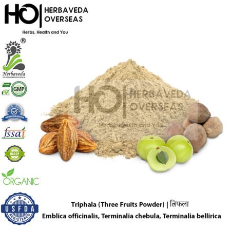 Triphala (Three Fruits Powder) | त्रिफला | Emblica officinalis, Terminalia chebula, Terminalia bellirica