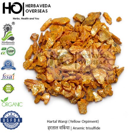 Hartal Warqi (Yellow Orpiment) | हरताल वर्किया | Arsenic trisulfide
